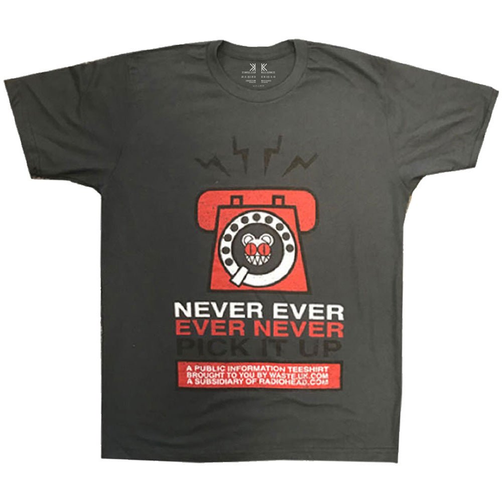 RADIOHEAD レディオヘッド - Never Pick It Up / オーガニックコットン / Tシャツ / メンズ - PGS
